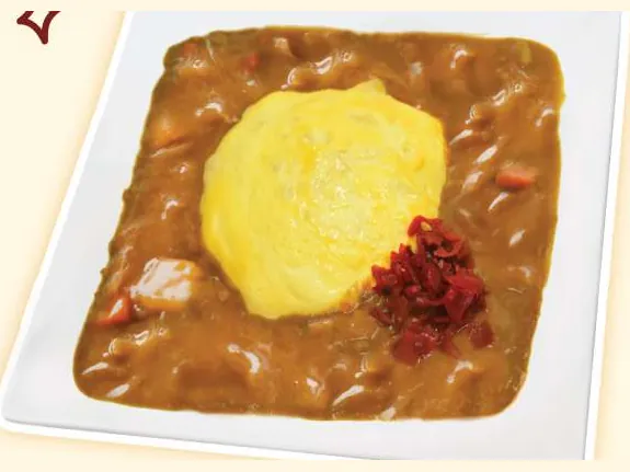 ข้าวแกงกะหรี่ออมเล็ตจานยักษ์ &middot; Giant Omelette Curry Rice