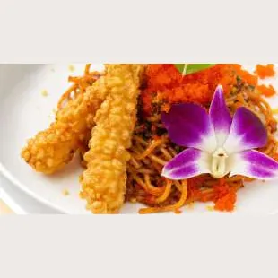 สปาเกตตีต้มยำเทมปุระกุ้ง &middot; Tomyam Tempura